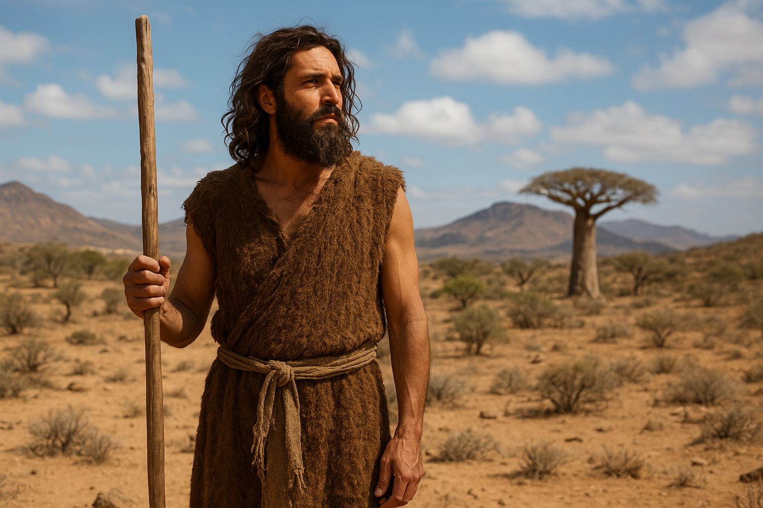 Johannes der Täufer in Madagaskar (ai generiert) Johannes der Täufer in Madagaskar