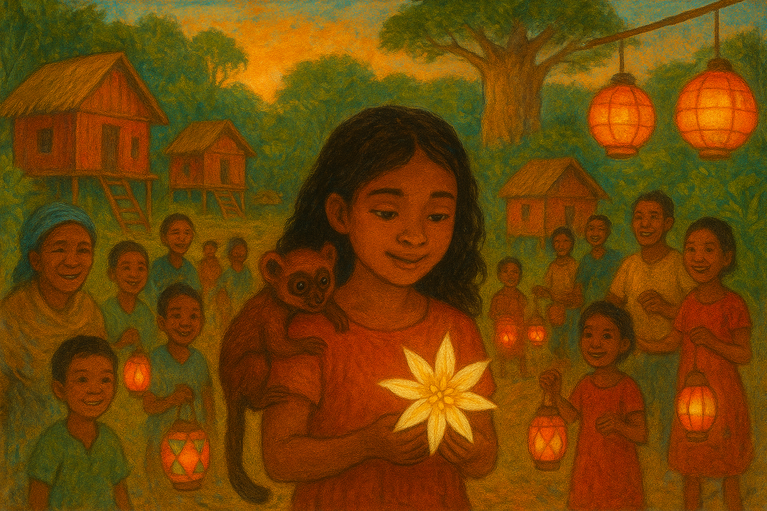 Liva und das Windröschen (generiert)