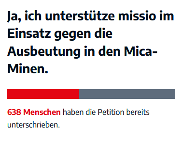 Die Petition von MISSIO