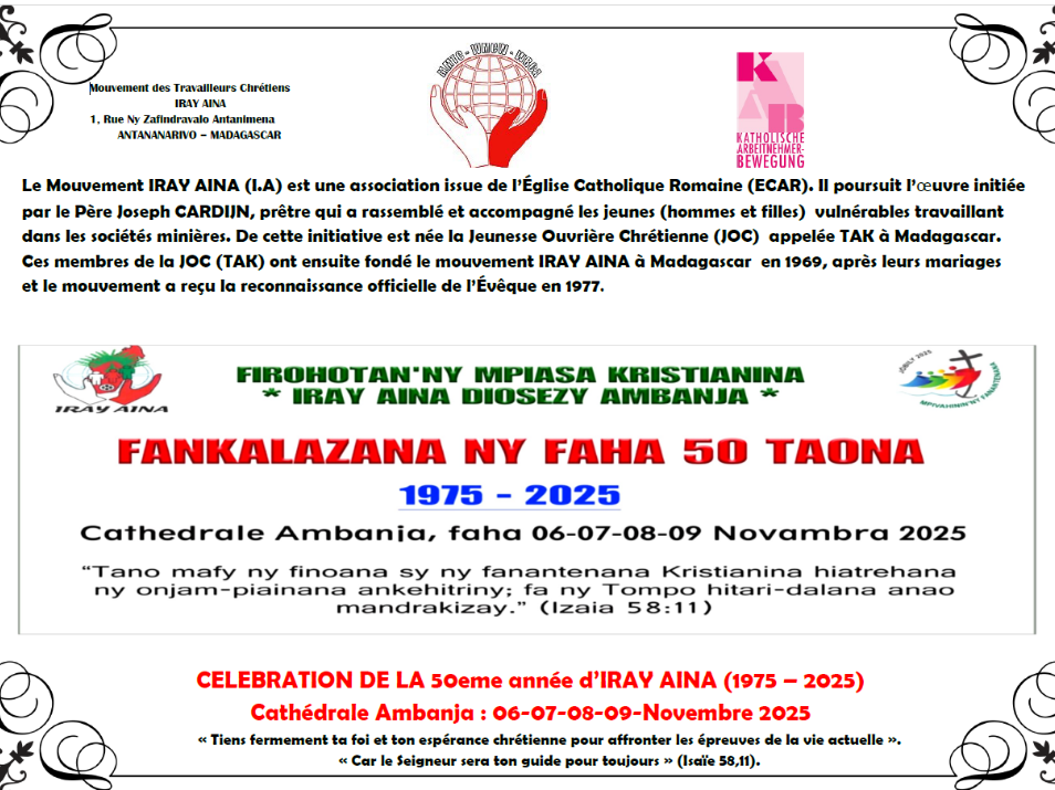 50 Jahre Iray Aina / Nous célébrons nos 50 ans (c) IRAY AINA