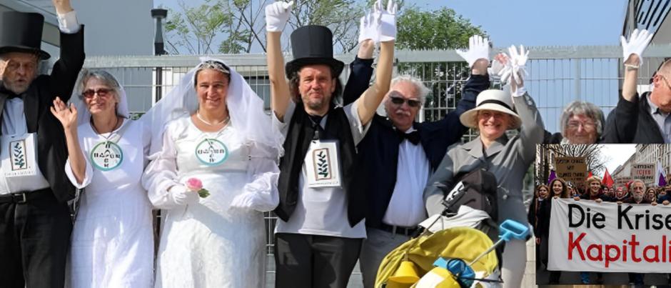 Unsere Kampagnen: Protest gegen die Hochzeit von Bayer und Monsanto