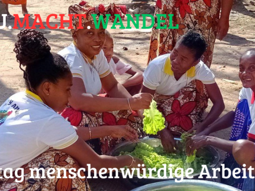 Welttag menschenwürdige Arbeit 2024 - die Frauen von Iray Aina (c) KAB