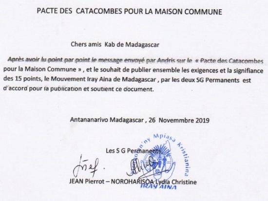 Katakombenpakt für das Gemeinsame Haus reicht bis Madagaskar (c) Gulbins